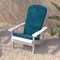 Flash Furniture White Adirondack Chairs with Teal Cushions, 2PK 2-JJ-C14501-CSNTL-WH-GG - alternate 4